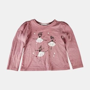Baby Gap Pink Long Sleeve Ballerina Tee